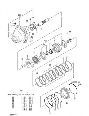 รถขุด Belparts Zax450 Zaxis450 Travel Motor Assy Final Drive สำหรับ Hitachi 4431549