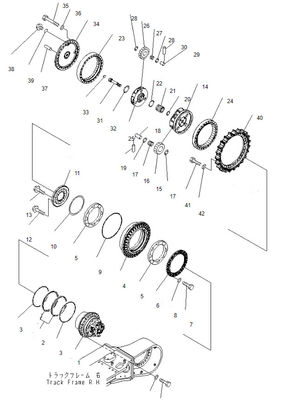 21M-27-00041 Travel Motor Assy Excavator PC600-8 PC650-8MO PC600-8MO Final Drive สำหรับ Komatsu