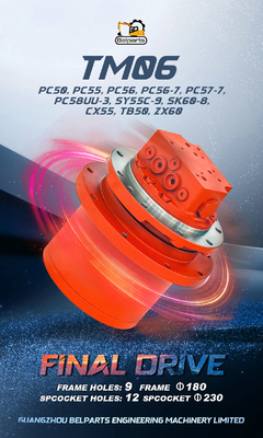 อะไหล่เครื่องขุด TM06 GM06 PC60-5 Final Drive SK50 YC60 PC55 PC56 PC56-7 มอเตอร์เดินทาง