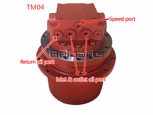 TB035 PHV-390-53B EX40 IHI40JX มอเตอร์การเดินทางแบบไฮดรอลิก สําหรับชิ้นส่วนเครื่องขุด TM04