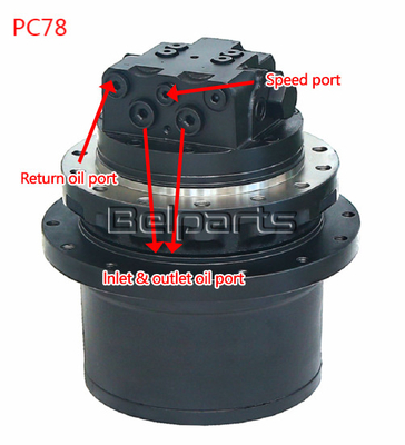 Belparts Travel Motor Assy TM09 GM09 Excavator Final Drive PC78US-6 PC78 21W-60-2213 เครื่องขุดดิน