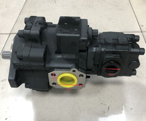 ปั๊มไฮดรอลิก PVD-3B-56P-18G5-4185F สำหรับอะไหล่รถขุด ปั๊มลูกสูบแนวแกน